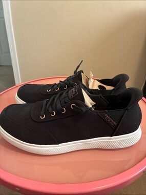 Skechers Black Slip-On Shoes